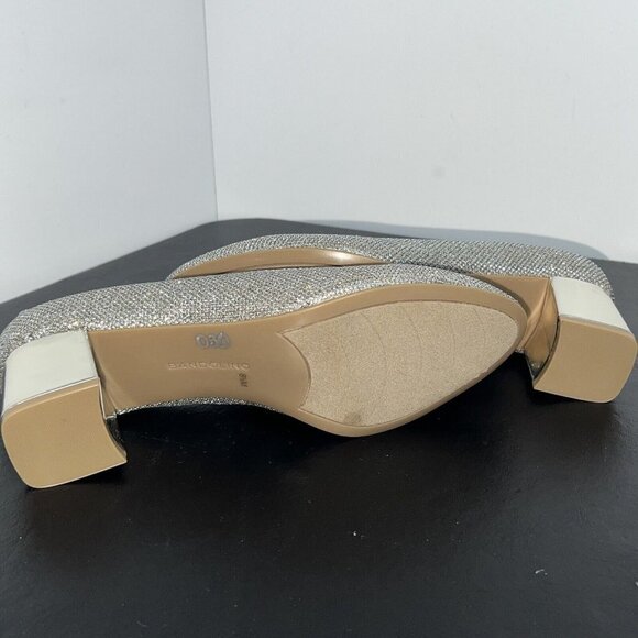 Bandolino Ora Women’s Dress Shiny Heels Pump silver bedazzled size 8.5M - Picture 8 of 11